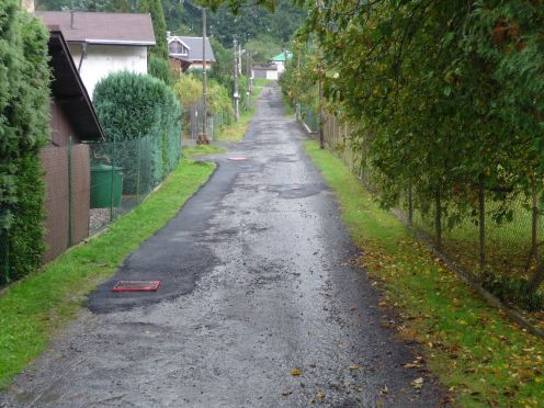 Ulice Pod Ježovem - připraveno k pokládce živice