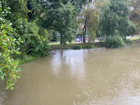Štičí rybník strana sportovní areál